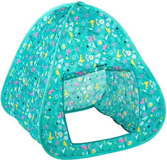 Eddy Toys Pop Up Speeltent 95x70x78 cm - Pop Up Play Tent voor Kinderen - Speeltent Binnen met Snelle Uitklapfunctie - Kinder Tent met Print
