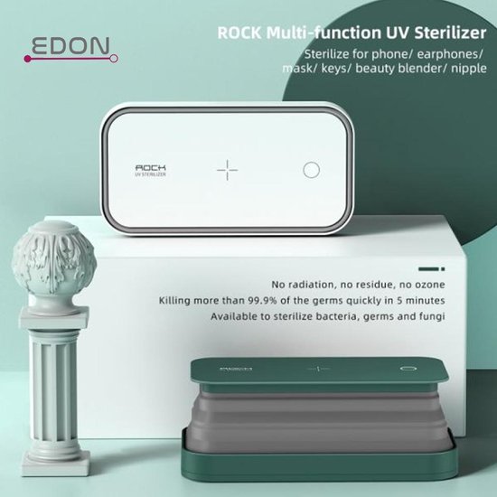 Edon Rock Multi Functioneel 99.9% UV Desinfecteer - Smartphones van Edon Rock
