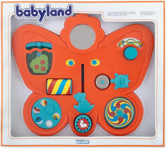 Educatief baby speelgoed - Babyland vlinder met 12 leuke ontdekkingen voor de baby - 40 x 35 x 4 cm van Educa