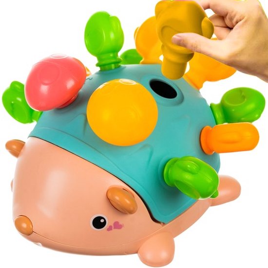 Educatief Speelgoed Puzzel - Egeltje - Kleuren Herkennen - Leerzaam Speelgoed voor Baby's en Peuters - Kleuren Matchen - Interactief Peuterspeelgoed - Sensorisch Speelgoed - Montessori van Educa