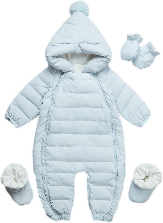 Eendelig baby sneeuwpak met capuchon voor jongens en meisjes van 3-24 maanden van Merkloos