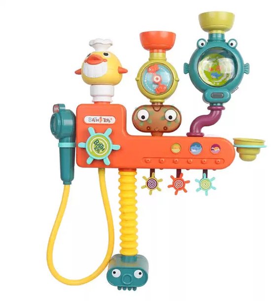 Eendje Draaiende Douche Bad Speelgoed - Elektrisch Water Speelgoed voor Baby's - Kinder Badkamer Water Draaiende Speelgoed - Educatief Bad Speelgoed voor Jongens & Meisjes van Merkloos
