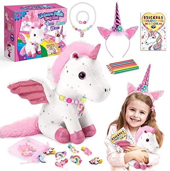 Eenhoorn Cadeaus voor Meisjes van 3-10 Jaar | Knuffeldier & Speelgoed voor Verjaardag van Merkloos