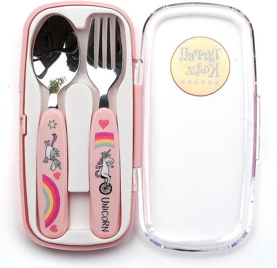 Eenhoorn kinder bestekset in opberg case - Tyrrell Katz van Tyrrell Katz