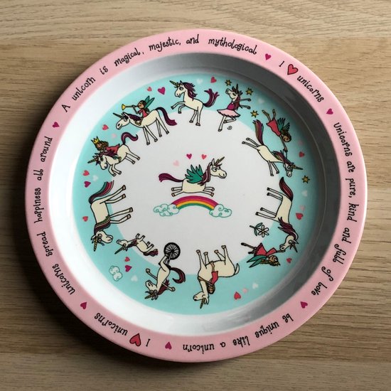 Eenhoorn kinder melamine bord - Tyrrell Katz van Tyrrell Katz