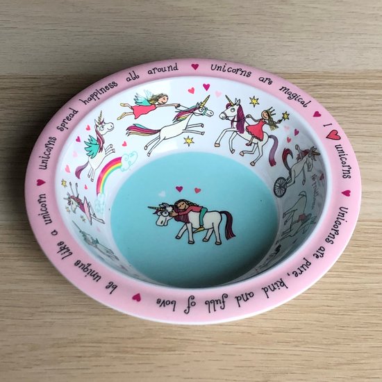 Eenhoorn kinder melamine kom / schaal - Tyrrell Katz van Tyrrell Katz