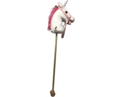 Eenhoorn stokpaardje met geluid 97 cm voor kinderen - Pegasus unicorns - Stokpaard met hoorns - Paarden/pony liefhebbers - Actief buitenspeelgoed voor jongens/meisjes/kinderen stokpaarden hobby horse