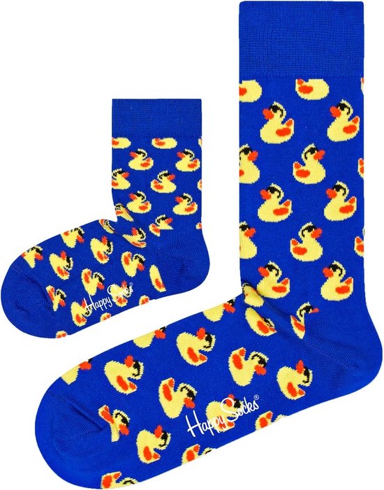 Eenmannenkado.nl Zo Vader Zo Zoon/Dochter matching sokken Badeend | Maat: Vader 41 - 46 | Kind 7 - 9 jaar van Merkloos
