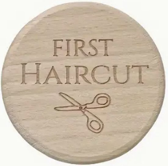 Eerste haarlok bewaardoosje - haarlokdoosje - first haircut van Merkloos