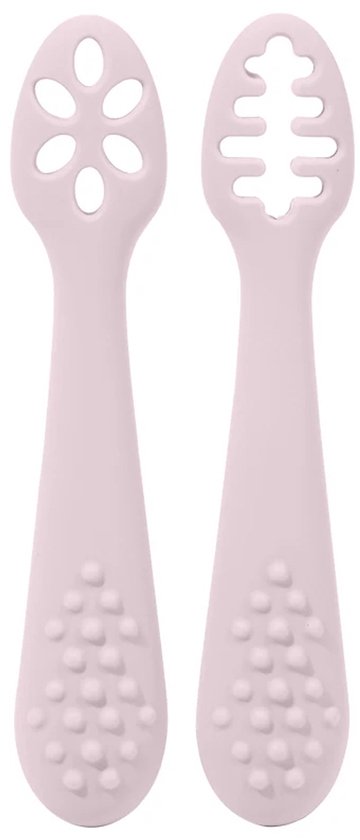 Eerste Lepel voor Baby - Siliconen, BPA-vrij & Perfect om Zelf te Leren Eten - Roze van Spork