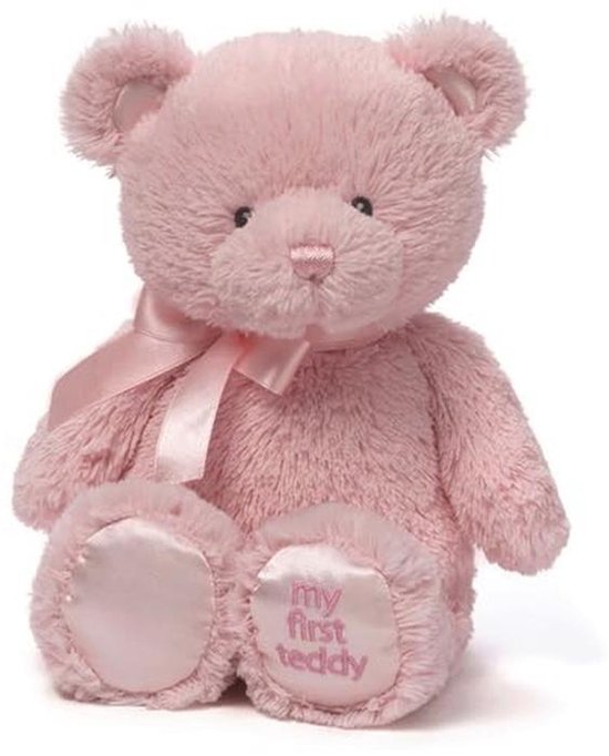Eerste Teddybeer - Schattige Roze Knuffel voor Kinderen