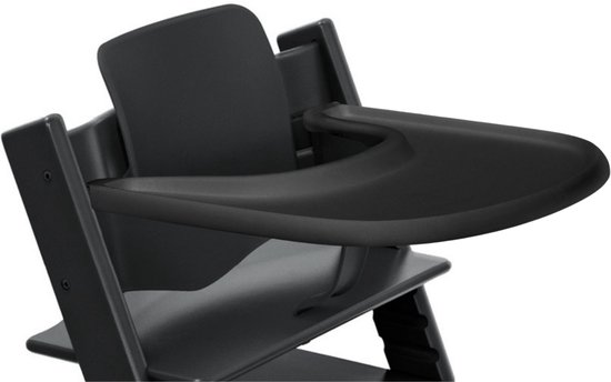 Eetblad en Stoelverkleiner - Stokke Tripp Trapp - Babyset - Zwart