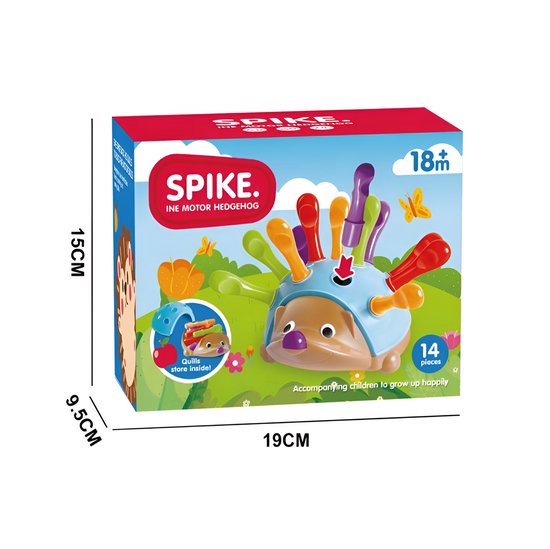 Egel Montessori Speelgoed - Fijne Motoriek - Sensorisch Speelgoed Baby- jongens en meisjes 18 maanden - Montessori Speelgoed-Peuter speelgoed - Kleuter speelgoed van Spike