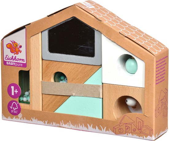 Eichhorn Baby Pure Houten Bouwblokken met Geluid van Eichhorn