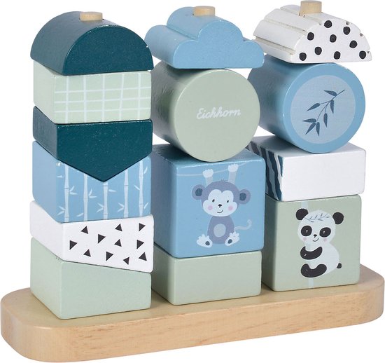 Eichhorn Houten Stapelpuzzel Panda, 15dlg. van EICHHORN