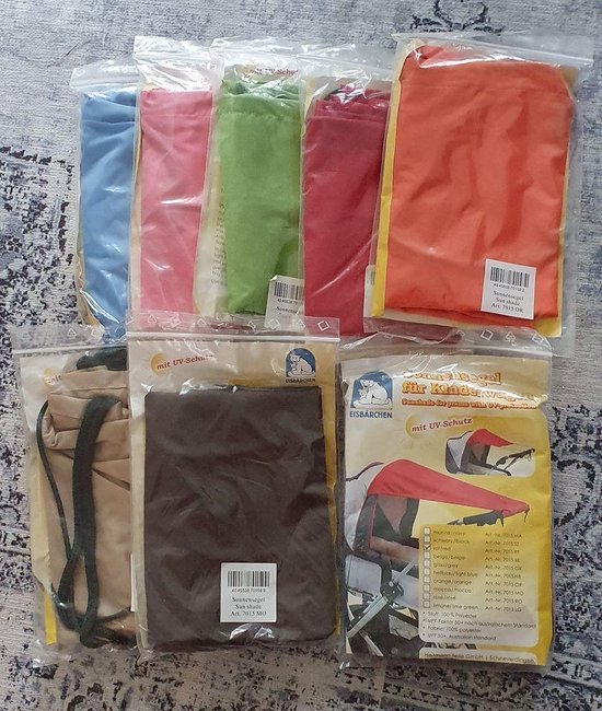 Eisbärchen- zonnescherm kinderwagen/buggy - Met UV bescherming 50+ - Kleur ORANJE van Eisbärchen