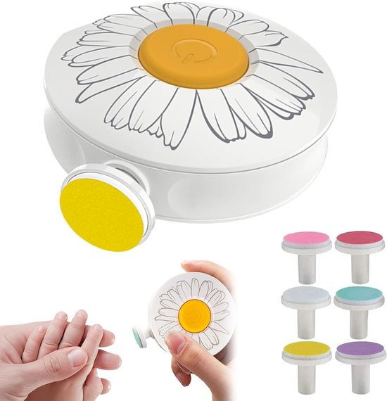 Electrische Baby Nagelvijl -Nagelvijl baby - 6 Vijlen - not Incl Batterij - Baby Nagelknipper - Manicureset Baby - Nagelschaartje - Nagelvijlen - Baby Nagelverzorging - Manicureset baby - kraamcadeau - Veilig en Zacht voor Baby's - Babycadeau van Merkloos