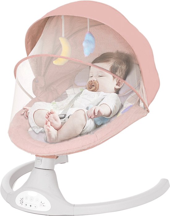 Elektrisch Wipstoel - Afstandsbediening Bluetooth - Free Hands met 5 Trillingsamplitudes 3 Muziektijden met Muskietennet van Free Hands