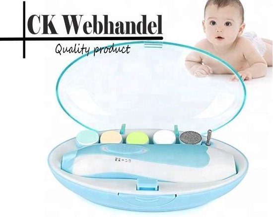 Elektrische Baby nagelknipper nagelschaartje nagelvijl nageltrimmer nagelsetje - veilig en zacht - voor baby en volwassenen - ultra stil (slapend knippen) - draadloos van Jippie's