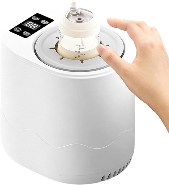 Elektrische flessenwarmer, Slimme moedermelkverwarmer met temperatuurregeling, Snel verwarmingssysteem, Draagbare babyvoedingverwarmer