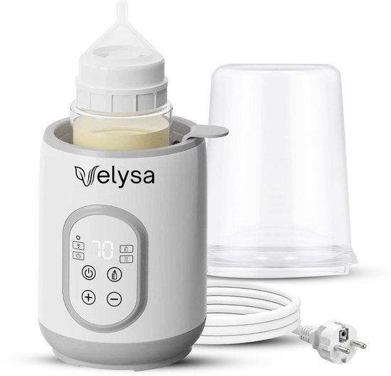 Elektrische Flessenwarmer – Snel Opwarmen & Ontdooien – Waterbad Verwarming – LED Display – Steriliseren – Borstmelk & Flesvoeding