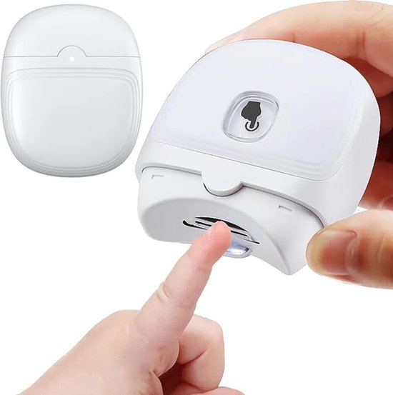 Elektrische nagelknipper, automatische nagelknipper met led-lampjes, USB-oplaadbare nagelknipper, elektrische babynagelvijl, teennagelknipper van Merkloos