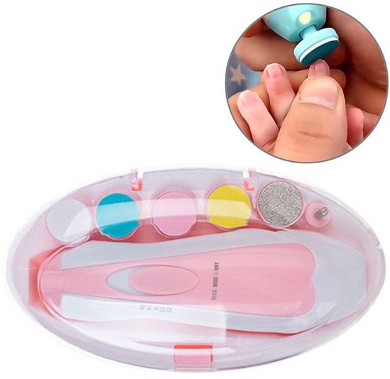 Elektrische nagelvijl, geschikt voor babynagels, kindernagels en nagelverzorging voor jonge moeders, met een stil ontwerp. van Merkloos
