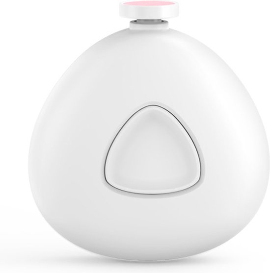 Elektrische Nagelvijl - Wit - Baby Nagelverzorging - Ook Voor Volwassenen - Veilig en Zacht voor Baby's - Inclusief 6 Diverse Vijl koppen incl. Polijstkop - Waterbestendig - Manicureset Baby - Baby Cadeau van BeauRose