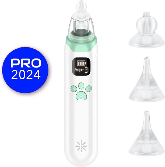 Elektrische Neusreiniger voor Baby - Elektrisch - Neuspeer - Neuszuiger - Neus Aspirator - PRO van Denoa