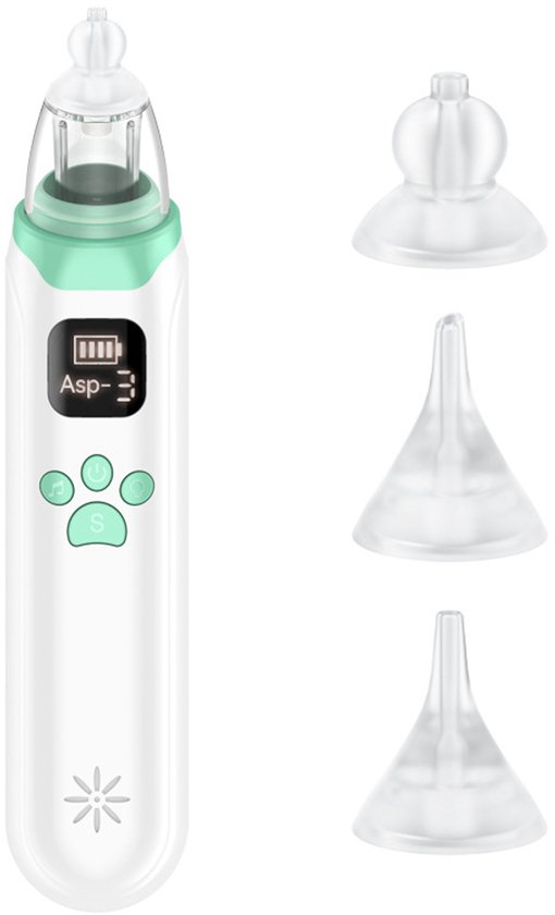 Elektrische Neusreiniger voor Baby - Neuspeer - Neus Aspirator -groente van Merkloos