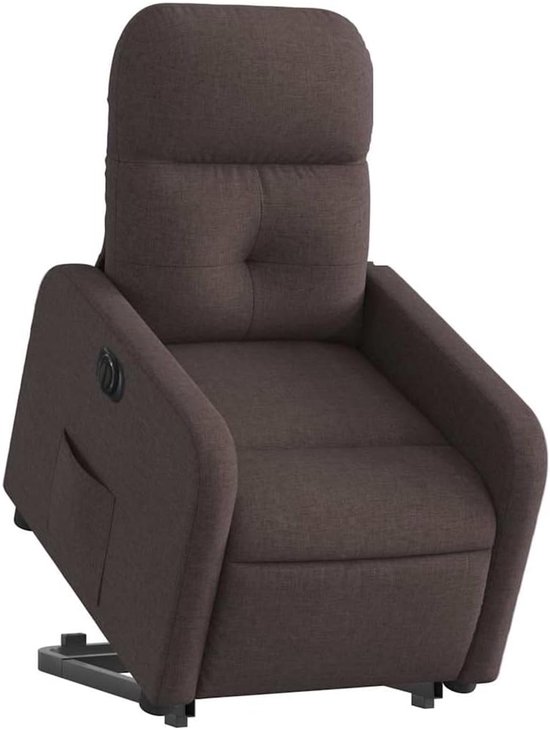 Elektrische Sta-op-stoel - Senioren Stoel - Comfortabel Zitten - Elektrisch Verstelbaar - 2915 kg - Donkerbruin van Merkloos