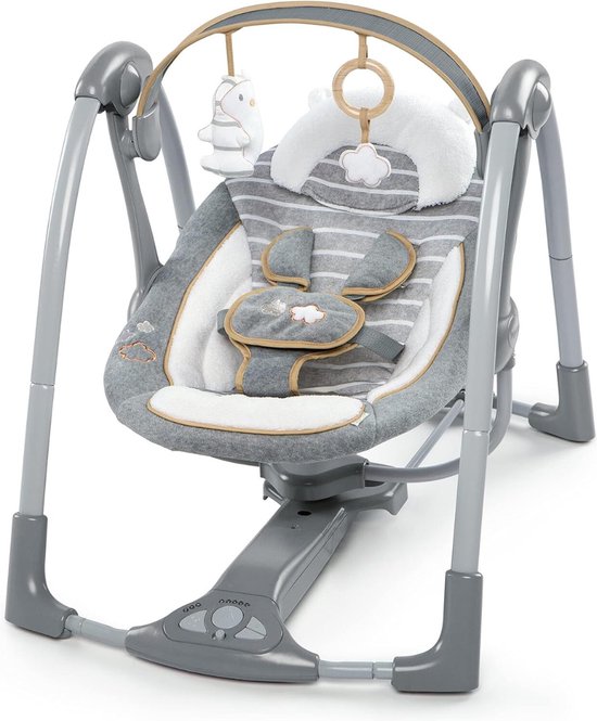 Elektrische Wipstoel - Elektrische Babyschommel - Schommelstoel - Baby Swing - Premium van LuxeBaby