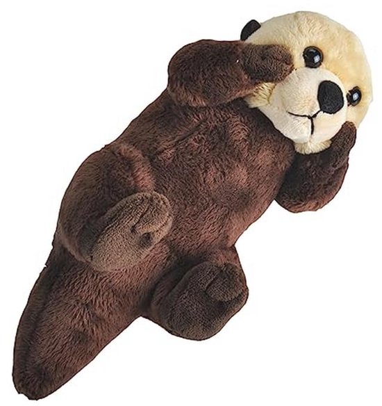 Elektronisch knuffeldier zeeotter met authentieke dierengeluiden voor kinderen - 20 cm