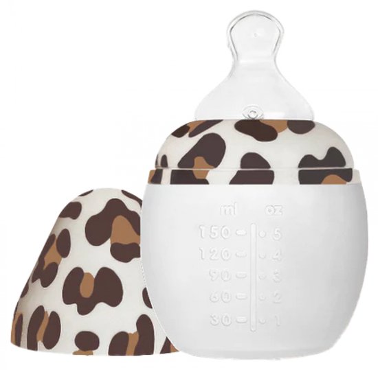 Élhée Siliconen Babyfles 150ml Leopard