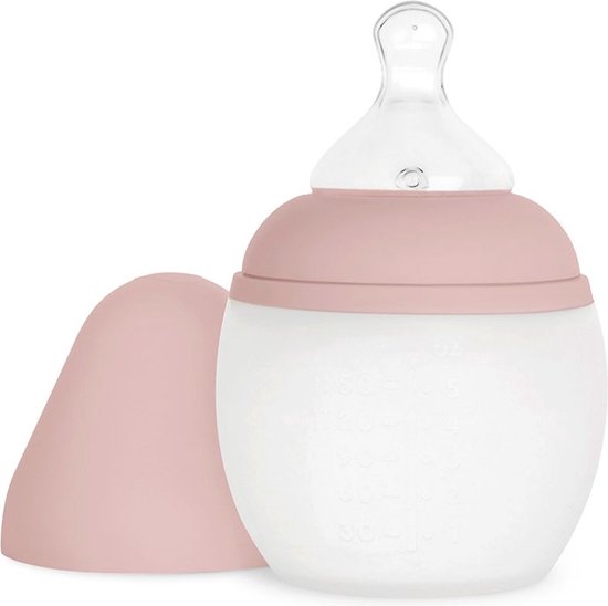 Elhée Siliconen Babyfles 240 ml | Blush van Elhée