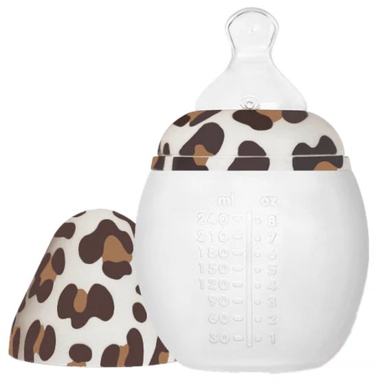 Élhée Siliconen Babyfles 240ml Leopard
