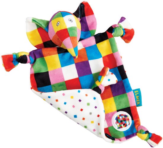 Elmer Comfort Blanket Knuffeldoekje van Jellycat