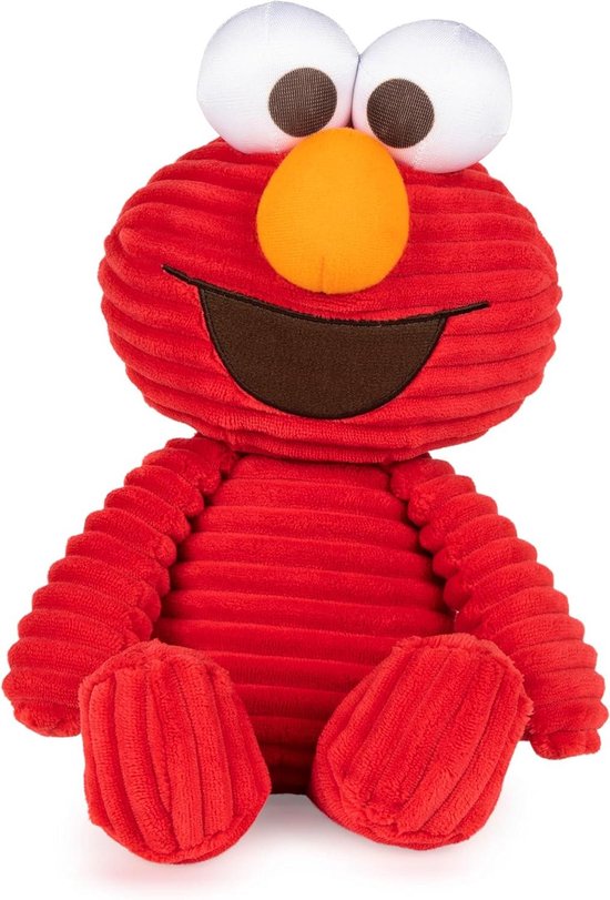 Elmo Knuffel - Sesamstraat Pluche - Knuffelen - Corduroy Zachtheid - 26.7 cm - Rood van Merkloos