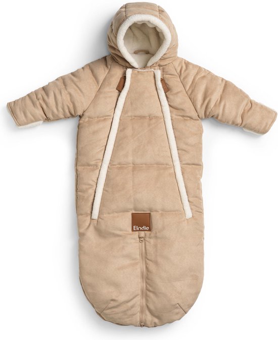 Elodie Baby Overall - Skipak Baby - Baby Voetenzak - Voetenzak autostoel - Alcantara - 6/12 maanden van Elodie