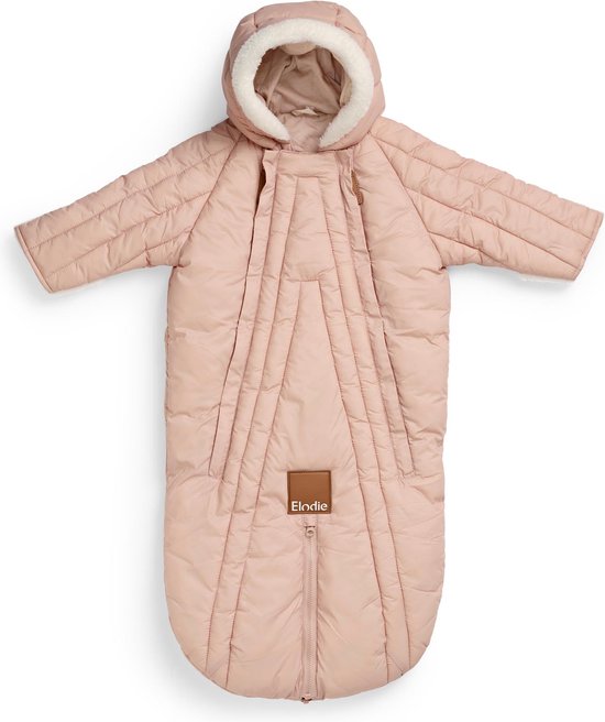 Elodie Baby Overall- Skipak Baby - Baby Voetenzak - Voetenzak autostoel -Blushing Pink - 6/12 maanden van Elodie