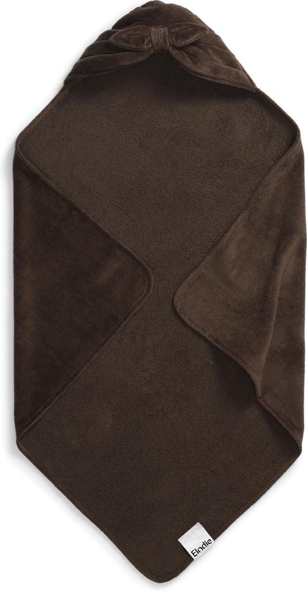 Elodie Badcape - Badcape Baby - Badcape - Badcape met capuchon - Kraamcadeau - Chocolate Bow van Elodie