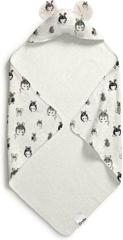 Elodie Badcape - Badcape Baby - Badcape - Badcape met capuchon - Kraamcadeau - Forest Mouse van Elodie