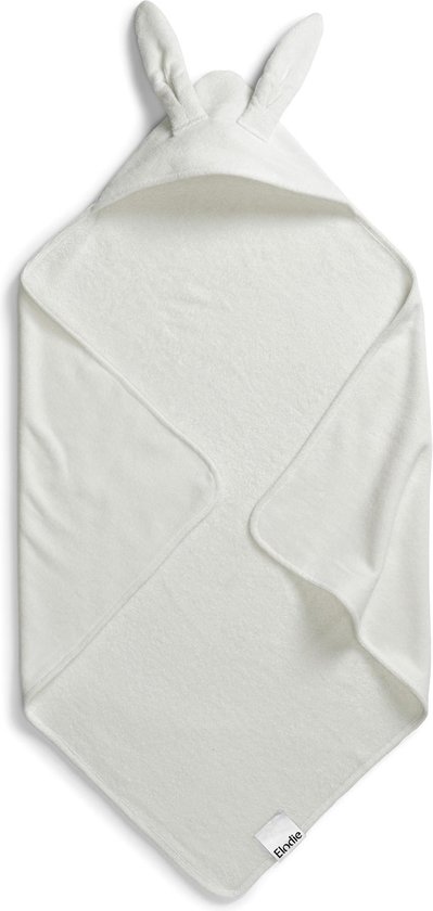 Elodie Badcape - Badcape Baby - Badcape - Badcape met capuchon - Kraamcadeau - Vanilla White Bunny van Elodie
