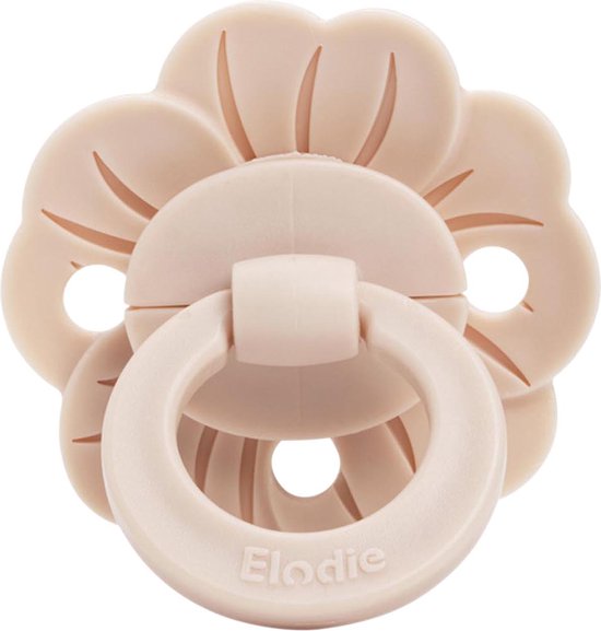 Elodie Binky Bloom 3m+ fopspeen - Fopspeen - Fopspenen- Silicone fopspeen - Powder Pink van Elodie