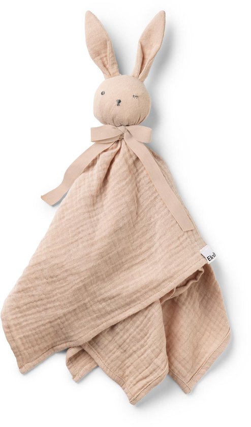 Elodie Blinkie - Hydrofiele Knuffel - Knuffel konijn - Knuffeldoekje - Kraamcadeau - Knuffel Belle - Roos van Elodie Details
