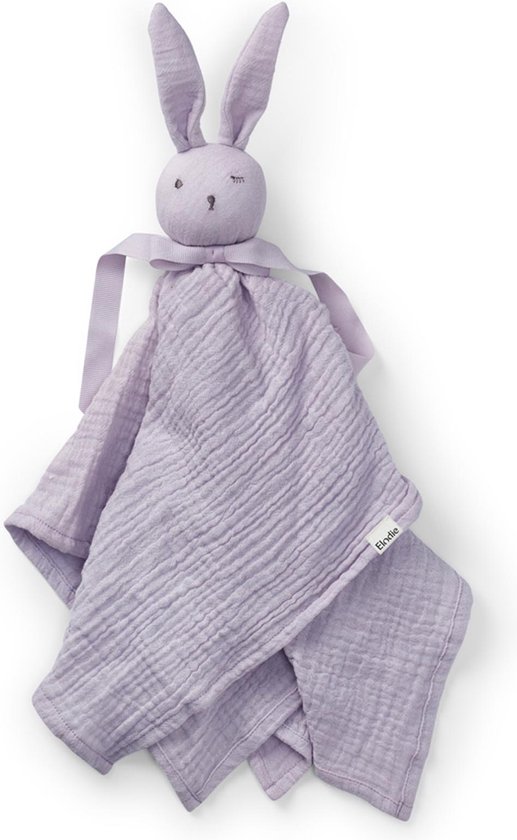 Elodie Blinkie -Hydrofiele Knuffel - Knuffel konijn - Knuffeldoekje - Kraamcadeau - Lola (Lila) van Elodie