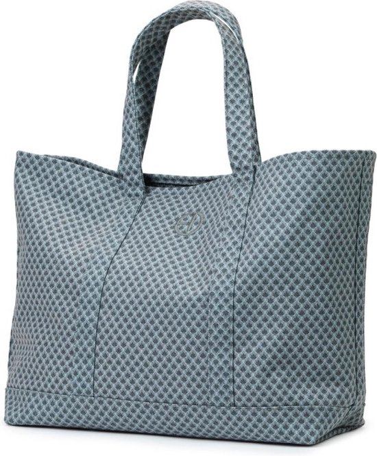 Elodie Canvas Tote luiertas - Luiertas verzorgingstas - Luiertassen - Turquoise Nouveau van Elodie