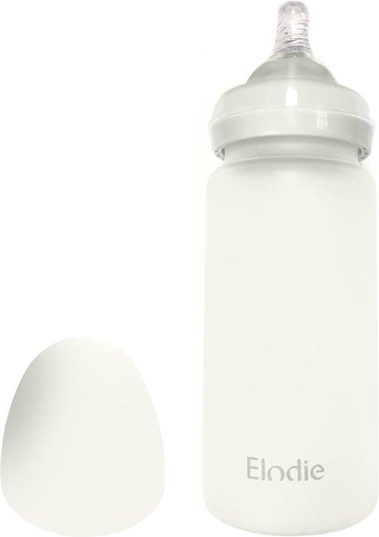Elodie glazen babyfles - Baby flessen - Baby fles - Babyfles - Glazen flesjes - Babyflessen - 270 ml - Vanilla White van Elodie