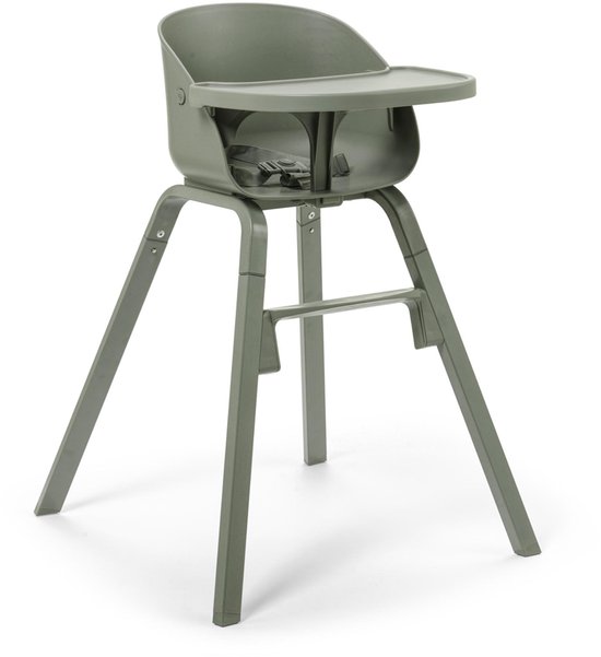 Elodie GRACE hoge eetstoel - Kinderstoel - Meegroeistoel - Hazy Jade van Merkloos