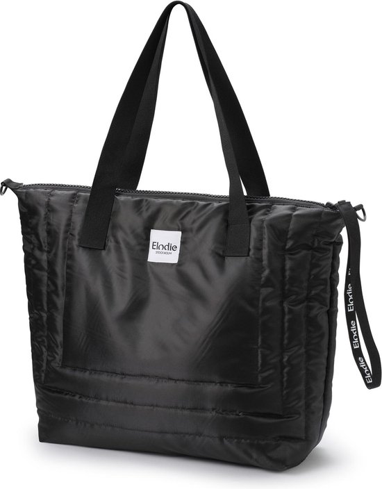 Elodie Quilted Soft Shell Luiertas - Luiertas verzorgingstas - Luiertassen -Black van Elodie